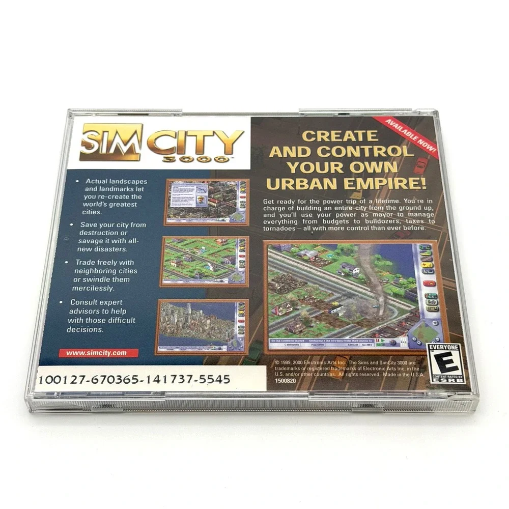 The Sims PC Big Box Game 2000 Maxis EA Complete CIB Manual Reference Card